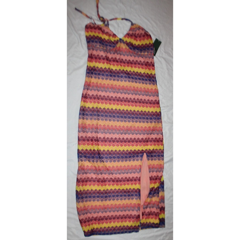 Women's Multicolored Crochet Slip Dress - Wild Fable M